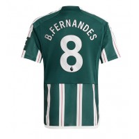 Dres Manchester United Bruno Fernandes #8 Gostujuci 2023-24 Kratak Rukav